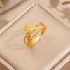 Douyin Bestseller: Copper Coin Treasure Basin Yuanbao Ring - Fashionable Gift for Girlfriend
