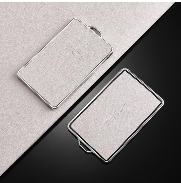 

TPU Leather Car NFC Key Case Cover Protector Holder Shell Fob For Tesla Model 3 Model S Model X Model Y Keyless Auto Accessories