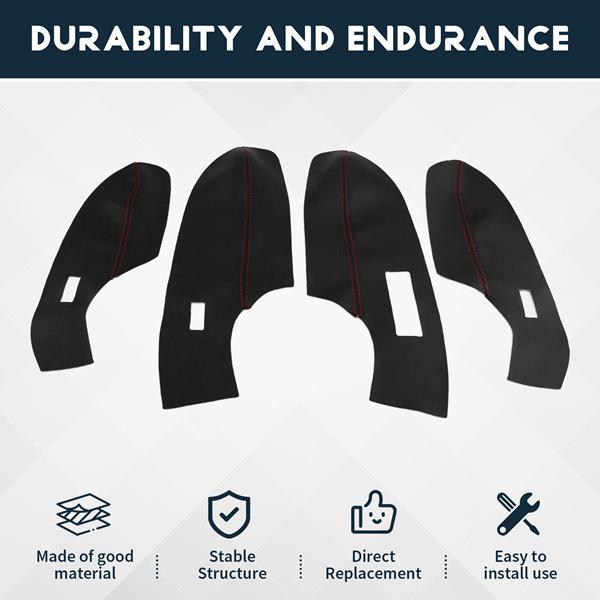 Türarmlehnen-Panel-Abdeckung für das Auto-Interieur, PU-Leder, Farbe: Wie abgebildet, für Volkswagen.