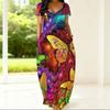 Summer Crew Neck Short Sleeve Tunic For Plus Size Women Loose Comfortable Daily Outfit
