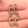 Zinc Alloy Alphabet Charms: 2 Colors, 26 Letter Pendants for Jewelry, Handbag, and Mobile Phone Accessories