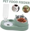 2 In 1 Cat Bowl Water Dispenser Automatic Water Storage Pet Food Bowl Food Container with Waterer Feeder Dog Cat Food Bowl