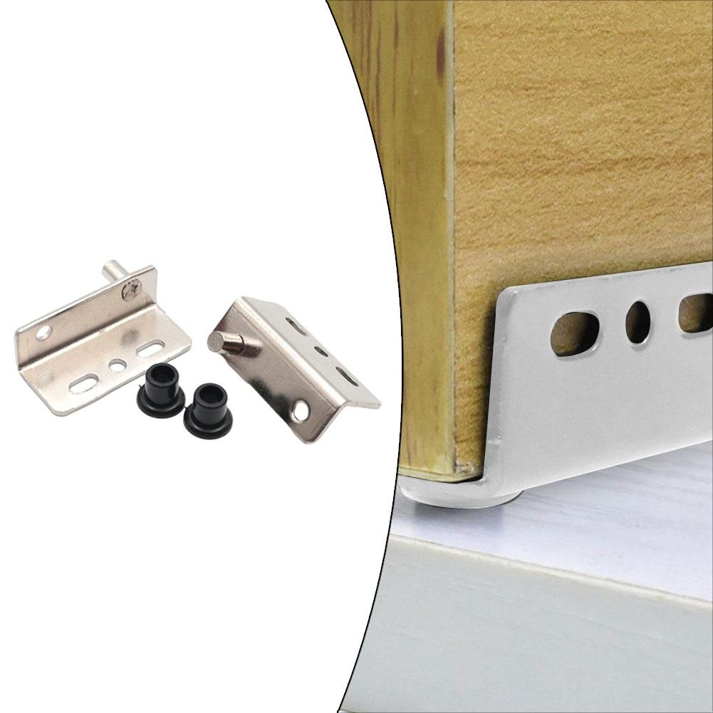 2pcs Pivot Hinges Heavy Duty Concealed Shaft with Bushing for Cabinet and Wooden Door Applications Iron Material
