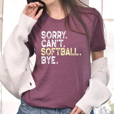 Funny Softball Shirt, Game Day Tee for Softball Lovers