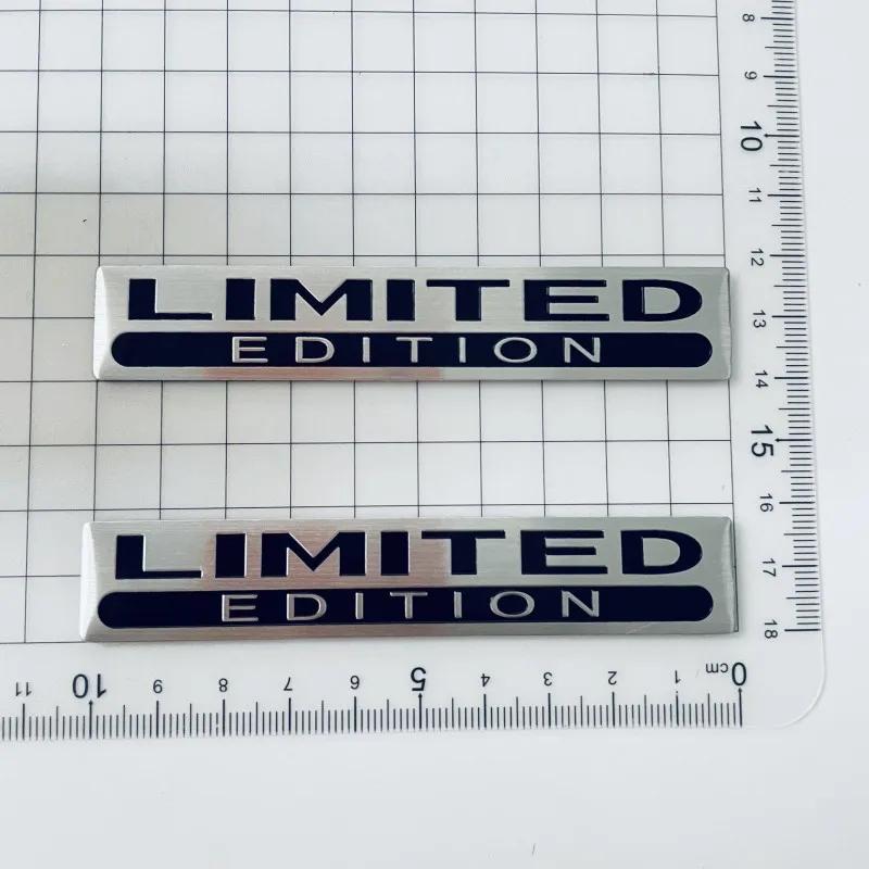 3D Metal Aluminium Silver Black Logo LIMITED EDITION Emblem Car Fender Badge Trunk Decal LIMITED EDITION Stikcer Accessories