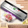 Electric Vacuum Sealer Machine Adjustable Seal Temperature Built-in Cutter Portable Food Sealer Touch Screen Bag Sealer for Kitchen Home Use