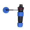 IP68 Waterproof Aviation Plug Socket Set LP16 3Pin Weld Free Back Nut Type Male Female Butt Terminal