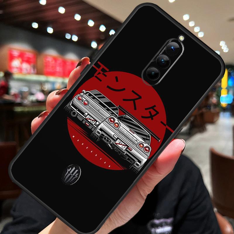 Japan JDM Car Case For ZTE Nubia Red Magic 11 10 8 9 8S 9S 10S Pro Plus 10 Air 5G 6R 6 7 6S 7S Pro Cover