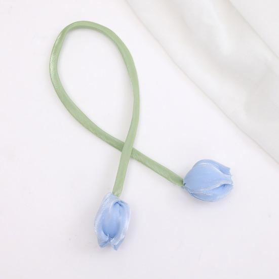 2 Stück Tulpenknospen Gardinenbinder, Dekorative Gardinen-Raffhalter, Knospen Weiche Seil-Raffhalter für Schlafzimmergardinen Terrassenvorhänge