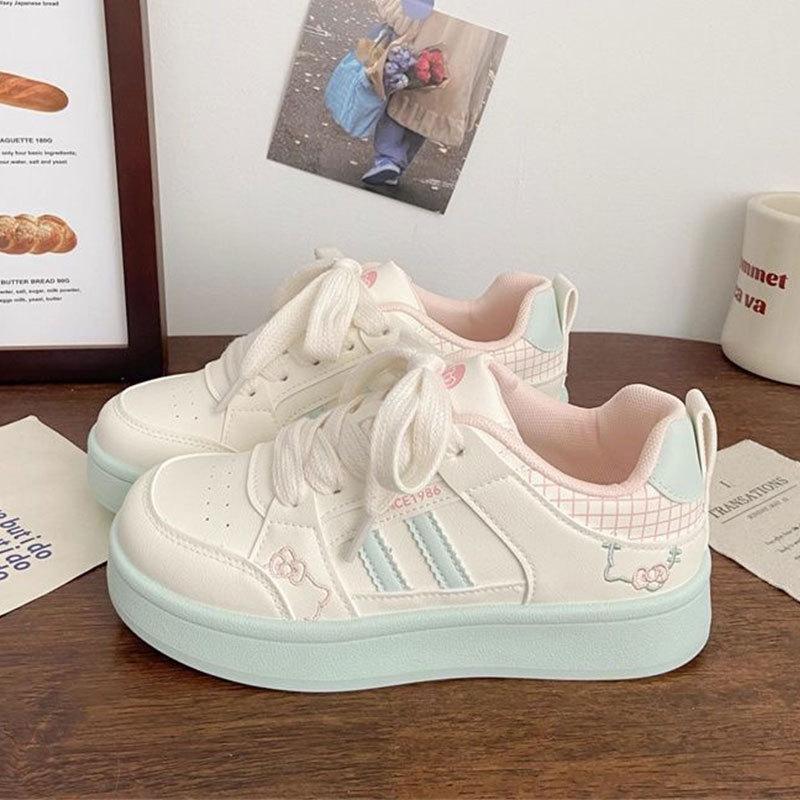 Maillard platform women's autumn new chic niche design casual student sports board shoes