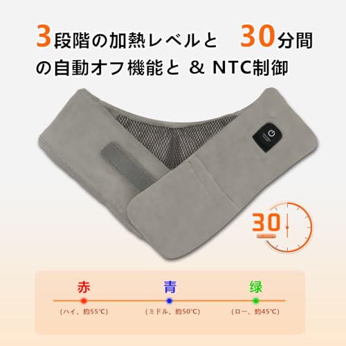 Lunilax USB-Powered Neck Warmer, Cordless Neck Warmer with 5000mAh Power Bank, 3 Temperature Settings, 30-Minute Auto-Off, Washable Cover, Birthday Gi