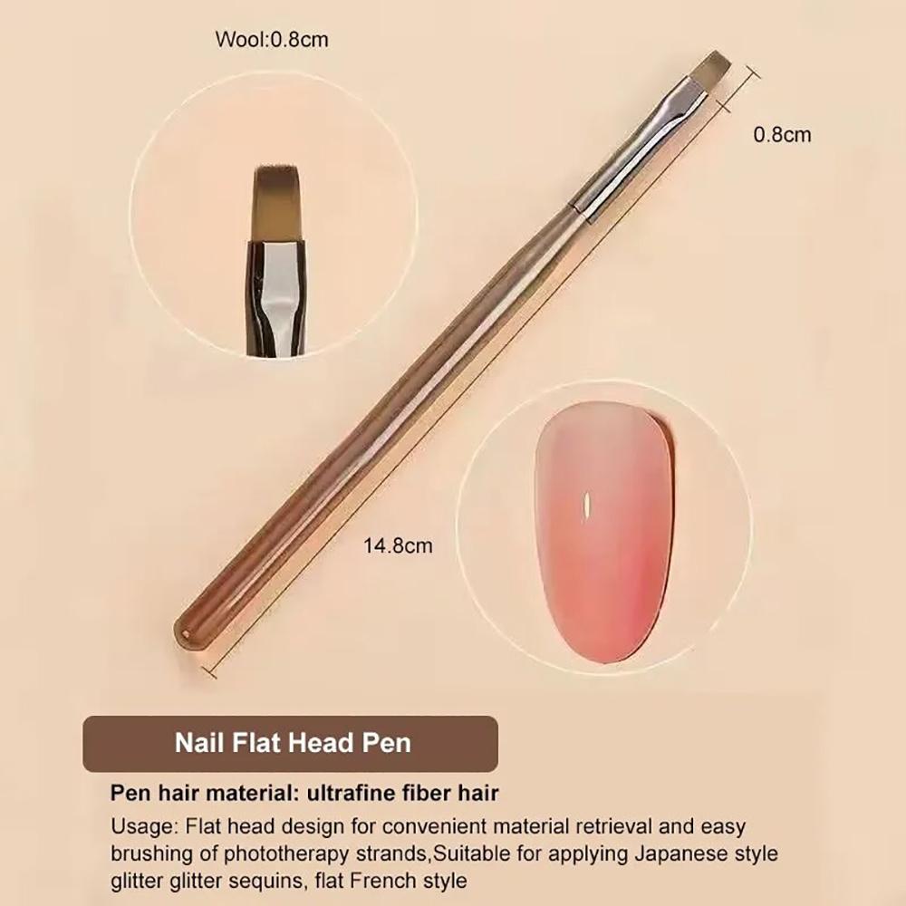 9PCS UV Gel Nail Brush Nail Art Design Pen Painting Tools Nails Tip Line Display Painting Tool Kit for Professional & Home Use