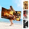 1pc Classic A-Attack O-On T-Titan Microfiber Beach Towel Absorbent Quick Dry Soft Yoga Swimming Resort Mountain Climbing Towel