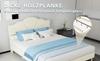 Modern minimalist soft bed, comfortable headboard, 140*200CM, beige, low box bed frame does not include gas rod, include 140*200cm mattress.