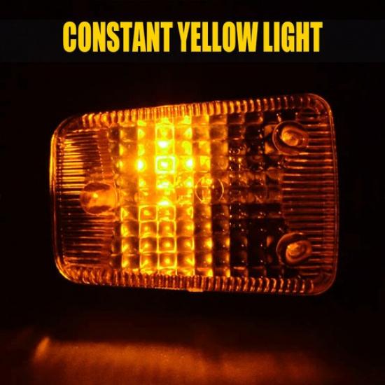 4Pcs Motorcycle Turn Signals Blinker Light Black Amber For Yamaha Kawasaki Honda