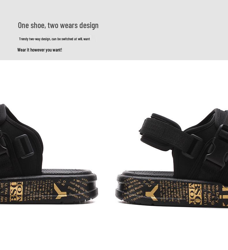 Men's Breathable Wear-resistant Summer 2023 Sandals - Versatile, Trendy Beach Fashion, Anti-slip Slippers