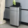 2025 High-End Light Luxury Smart Sensor Trash Can, Stainless Steel with Lid for Kitchen, Bedroom, or Living Room.