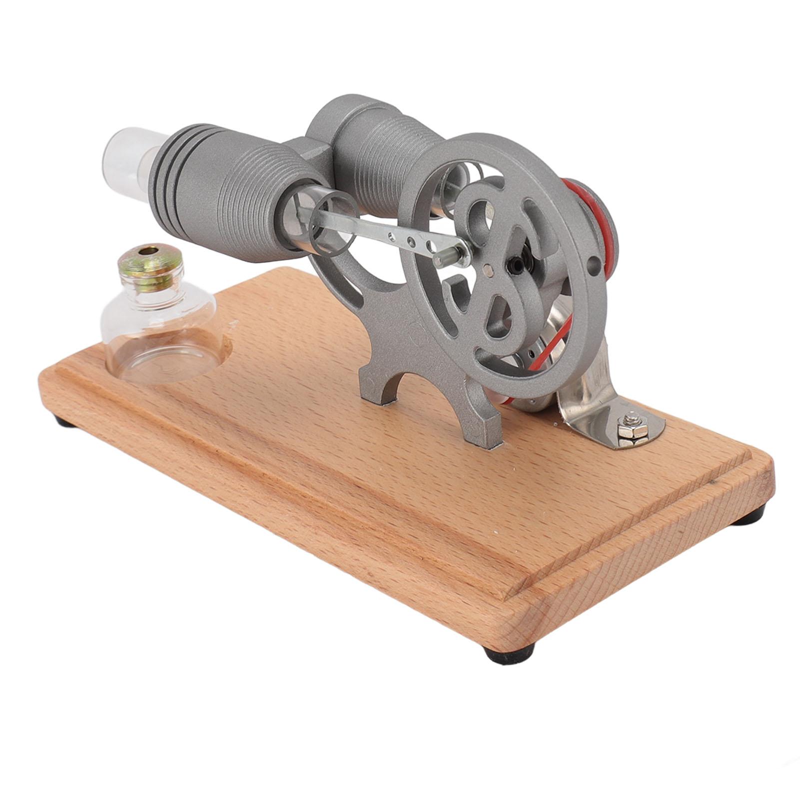 

Модель двигателя Стирлинга, обучающая деревянная основа, двигатель Стирлинга, игрушка со светодиодной подсветкой для науки
