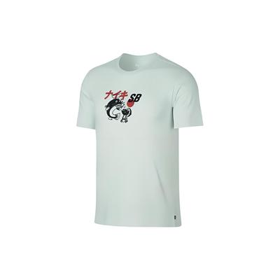 Wels Grill Druck Pullover Rundhals Sport Kurzarm T-Shirt Herren T-Shirts Grün 912185-006