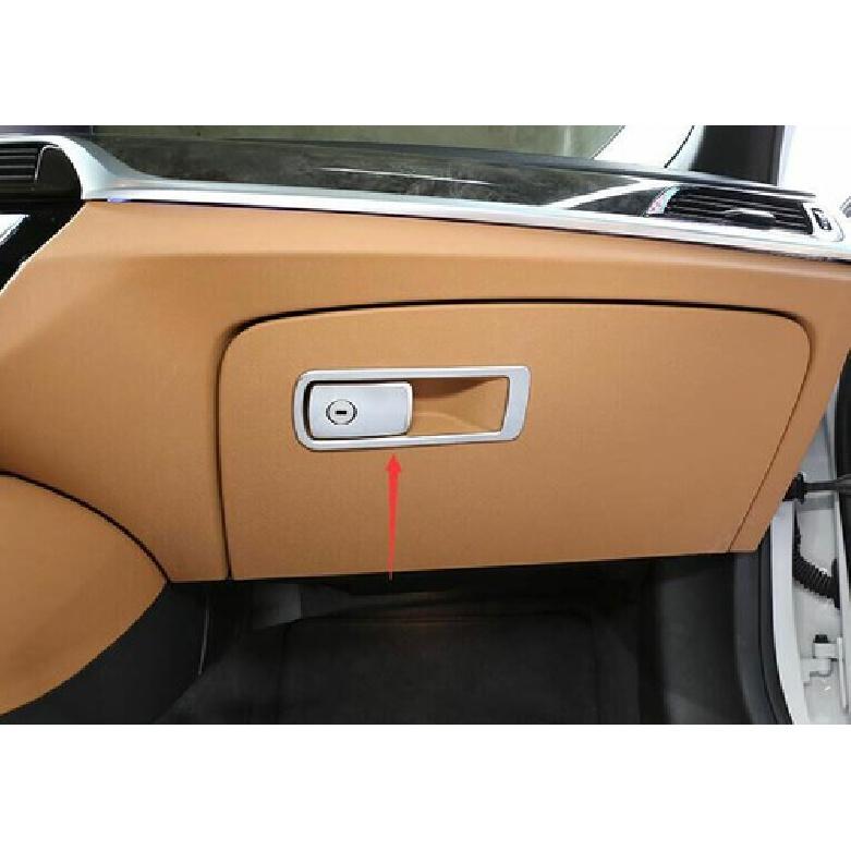 Co-Pilot Storage Box Handle Panel 2018-22 For BMW 5 Series G30 Trim Matte Silver