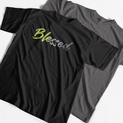 COOLMIND 100% Bawełna Cool Błogosławiony Nadruk Męski T-shirt Casualowy Luźny Streetwear Męski T-shirt z okrągłym dekoltem Luźny T-shirt Koszulki Topy