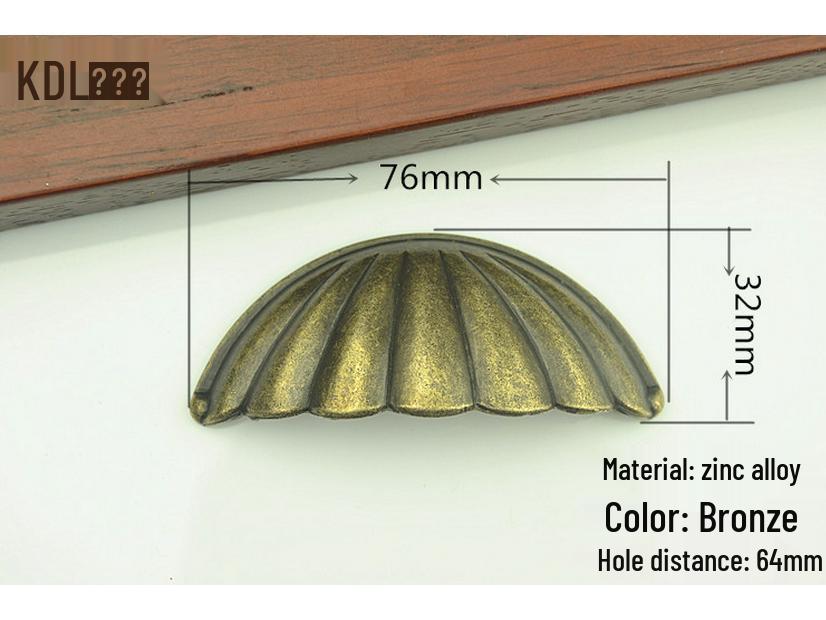 Vintage Muschel Schubladengriff für chinesische & europäische Schränke