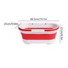 Foldable Mop Bucket Portable Wash Basin Dishpan for Bathroom Cleaning Kitchen Household Large Capacity Folding Bucket Space Sav