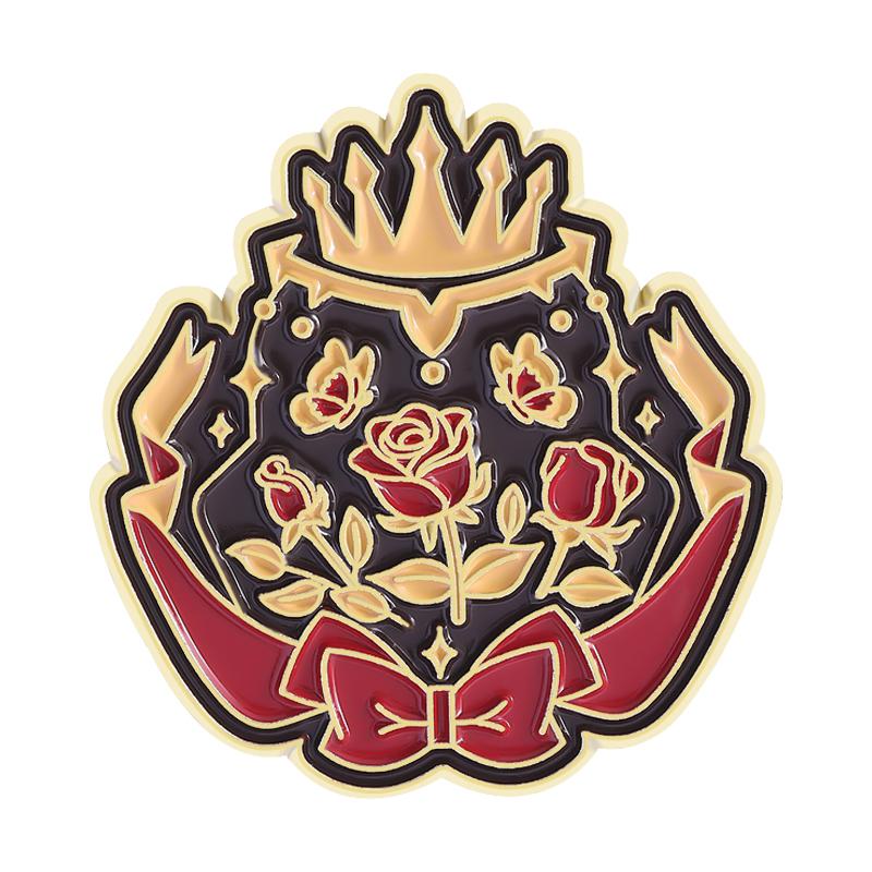 Prince and Rose Enamel Pins Custom Novel Animation Brooches Lapel Badges Clothes Punk Funny Jewelry Gift for Friends