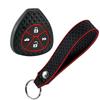 Keychain Silicone Car Key Case Cover For Toyota Auris HiLux Corolla Fortuner Prado Verso Camry Yaris Vitz Vios Ractis 2/4 Button