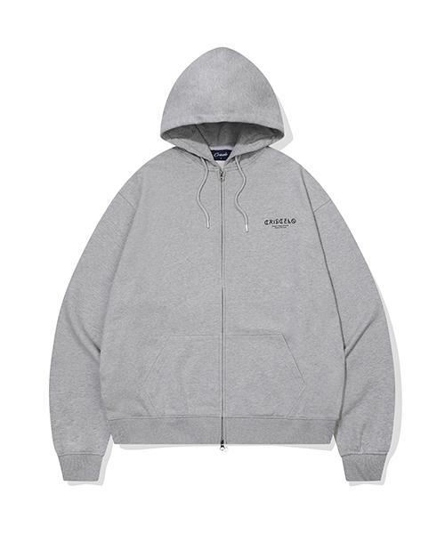 Signal Logo Hoodie 2-Way Zip-Up_Gray