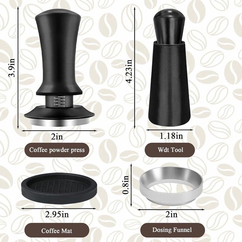

Lilang 51mm Adjustable Coffee Tamper & Distributor 4-Piece Set
