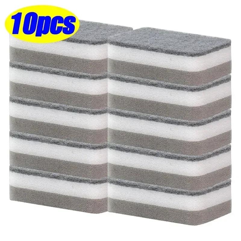 5-50PCS Polyurethane Cleaning Sponges – Versatile Scrubbing Pads for Kitchen, Bathroom, Bedroom, Walls – Black Algae