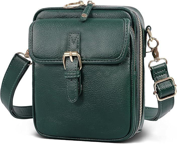 Shoulder Messenger Bag Leather Retro Casual Universal Messenger Shoulder Clutch Bag Mobile Phone