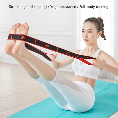 Yoga Stretch Strap Elastic Bands Fitness Bands Stretch Resistance Band for Yoga Physiotherapy Pilates Dance Gymnastics