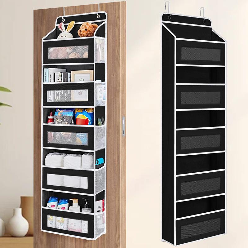 Punch-Free Over-the-Door 5-Layer Hanging Storage Bag for Bedroom and Dorm 