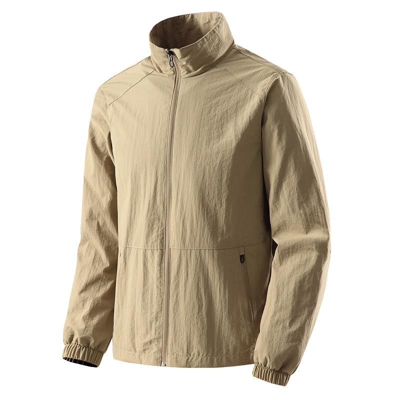 M-8XL Men's Casual Stand Collar Jacket - New Spring/Autumn Style, Big Size, Trendy Loose Fit