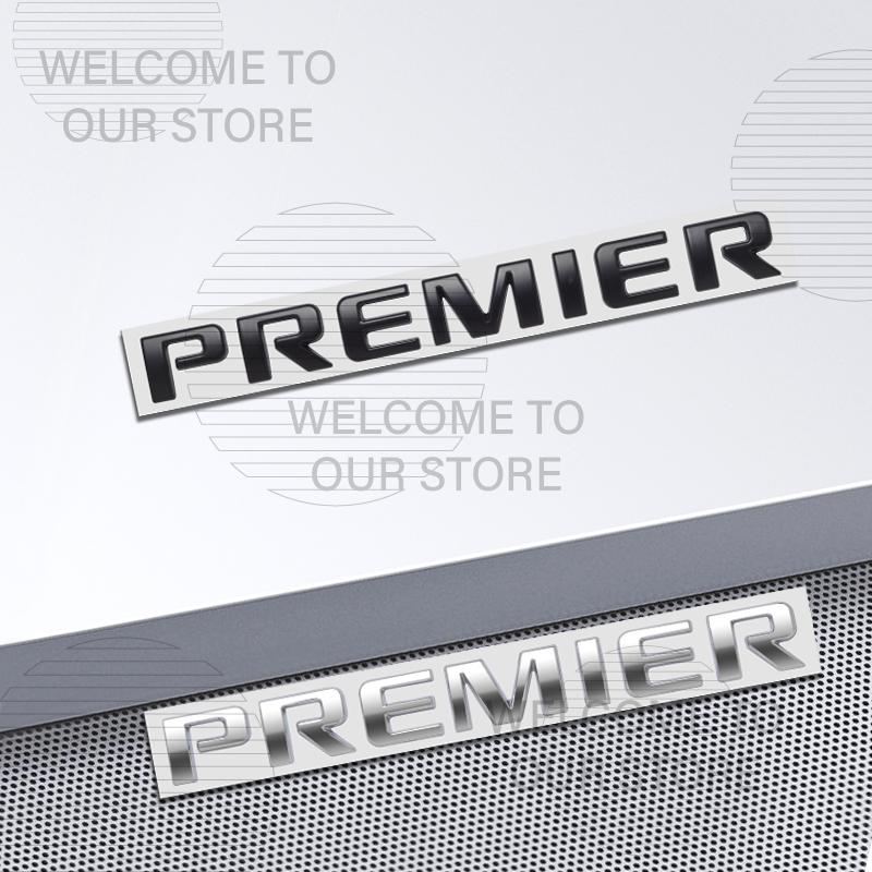 AABHB1 Car Decor Metal Premier Letter Emblem 3D Sticker For Chevrolet Blazer Equinox Trailblazer Malibu Traverse Tail Rear Trunk Decals