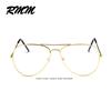 RMM brand glasses with lenses Men and women retro metal frame Plain glasses polit sunglasses