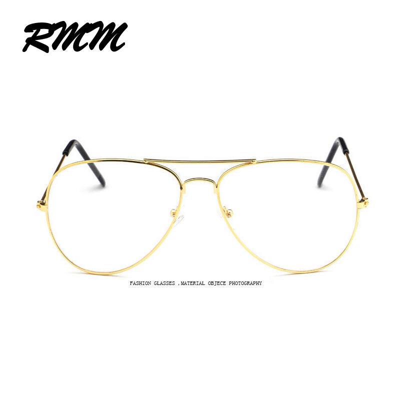 RMM brand glasses with lenses Men and women retro metal frame Plain glasses polit sunglasses
