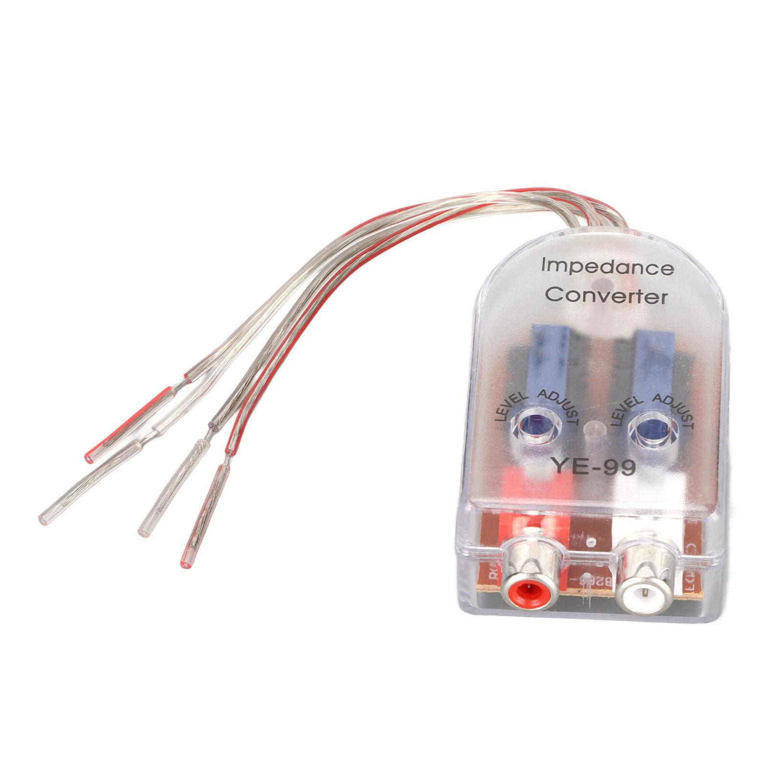 

Автомобильный динамик преобразователь высокого в низкий импеданс RCA провод выход Plug and Play для CD VCD DVD плеера