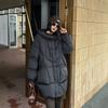 2026 Winter Damen Mode Kapuzen-Freizeit-Daunenjacke mit großen Taschen, lockere Passform, Oversized, Figurschmeichelndes A-Linien-Design