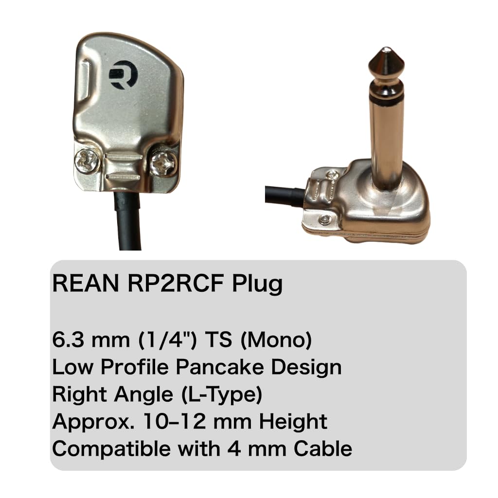 30cm Patch Cable, L-shaped, Pancake Plug, Low Profile, High Durability, Quantity Selectable (1 cable)