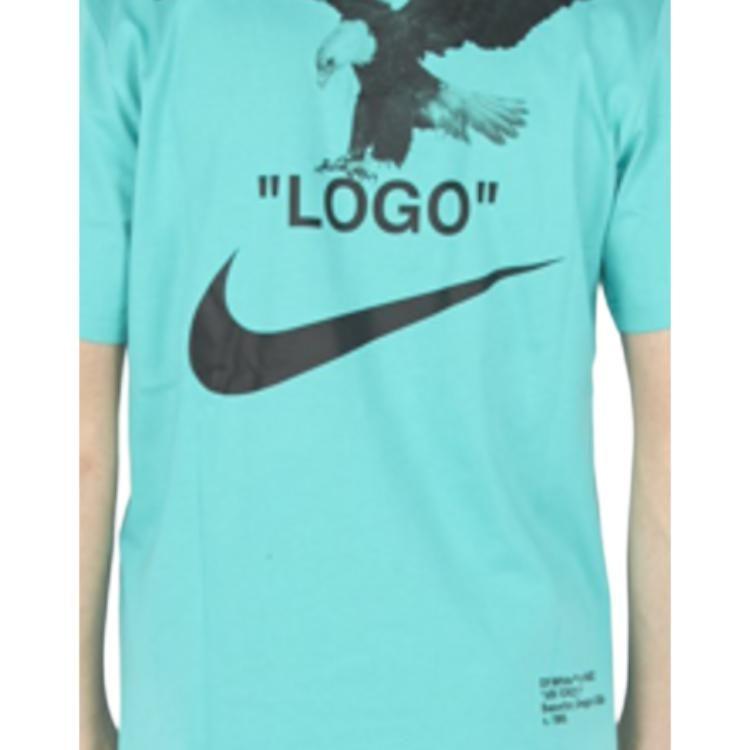 Camiseta Unisex OFF WHITE Azul Lago BQ0827-458