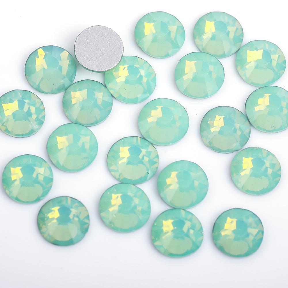 Plattbotten Diamantspik Diamantglas Kristall Rund DIY Klistermärke Diamant Smyckestillbehör