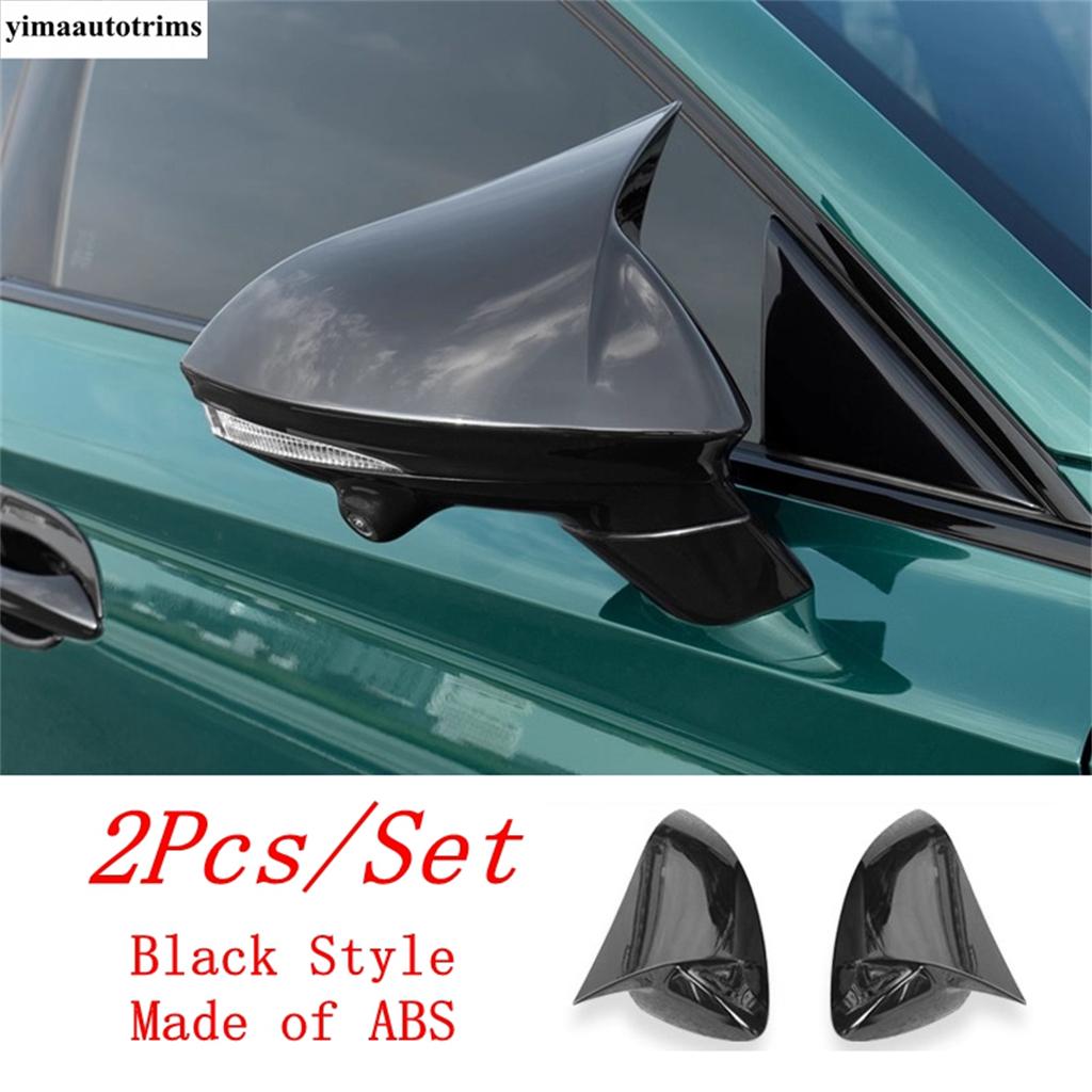 

Car Side Rearview Mirror Cap Case Shell Cover Trim ABS Black / Carbon Fiber Exterior Kit Accessories For MG 7 MG7 2024 2025 Black Style