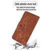 For Samsung Galaxy A35 5G Cell Phone Case Imprinted Flower Leather Wallet Cover