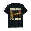 Iss International Space Station Spaceflight Science T Shirt Vintage Washed Breathable Casual Unisex Streetwear Slightly Graphic