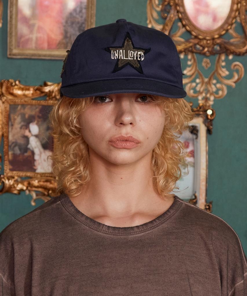 UNALLOYED Logo Star Cap / Navy