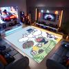 Moomin Cartoon Printed Absorbent Washable Carpet,Non-Slip Bathroom Mats,Kitchen Rugs,Living Room Entrance,Camping Picnic Rugs