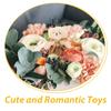 [iplusmile] 10pcs Mini Teddy Bear Plush Toys Stuffed Doll Lovers Hanging Doll Pendant Wedding Gift Box Doll Toys Wedding Decoration Party Favors Baby